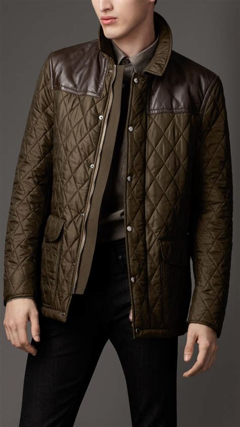 burberry men's leather jacket ebay|Burberry quilted jacket men's.